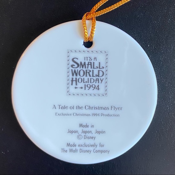 1994 Small World Holiday Christmas Ornament - Mickey - Picture 5 of 5